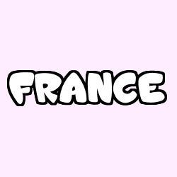 Coloración del nombre FRANCE