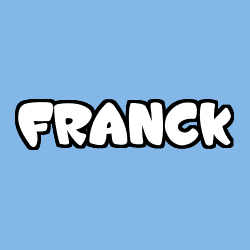 Coloración del nombre FRANCK