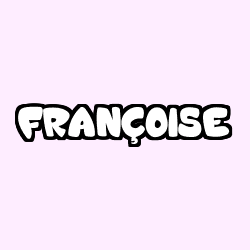 Coloración del nombre FRANÇOISE