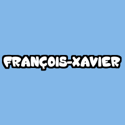 Coloración del nombre FRANÇOIS-XAVIER