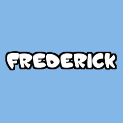 Coloración del nombre FREDERICK