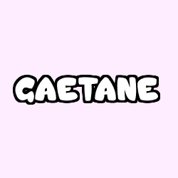 Coloración del nombre GAETANE