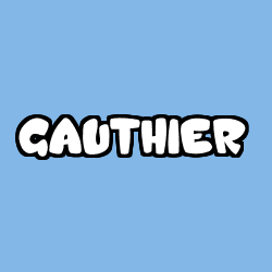 Coloración del nombre GAUTHIER