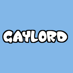 Coloración del nombre GAYLORD