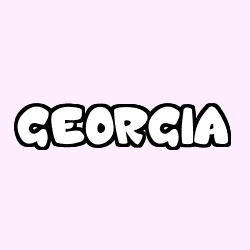 Coloración del nombre GEORGIA