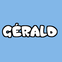 Coloración del nombre GÉRALD