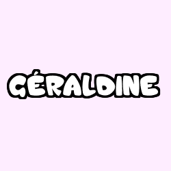 Coloración del nombre GÉRALDINE