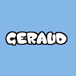 Coloración del nombre GERAUD