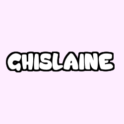 Coloración del nombre GHISLAINE