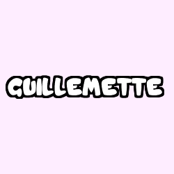 Coloración del nombre GUILLEMETTE