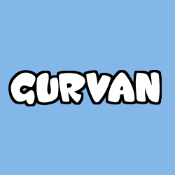 Coloración del nombre GURVAN