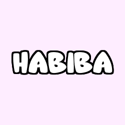 Coloración del nombre HABIBA