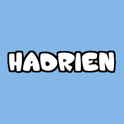 Coloración del nombre HADRIEN