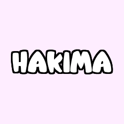 Coloración del nombre HAKIMA