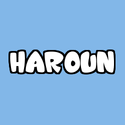 Coloración del nombre HAROUN