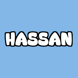 Coloración del nombre HASSAN