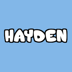 Coloración del nombre HAYDEN