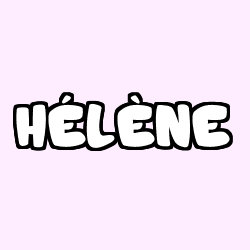 Coloración del nombre HÉLÈNE