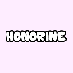 Coloración del nombre HONORINE