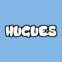 Coloración del nombre HUGUES