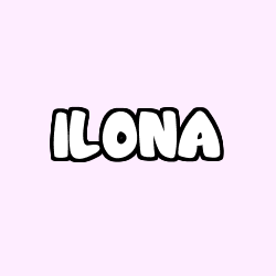 Coloración del nombre ILONA