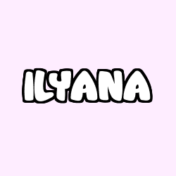 Coloración del nombre ILYANA