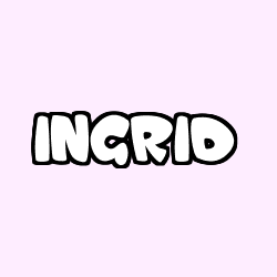 Coloración del nombre INGRID