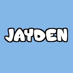 Coloración del nombre JAYDEN