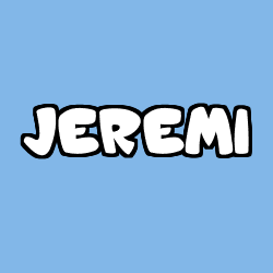 Coloración del nombre JEREMI