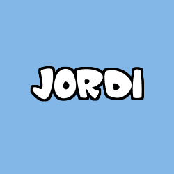 Coloración del nombre JORDI