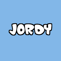 Coloración del nombre JORDY