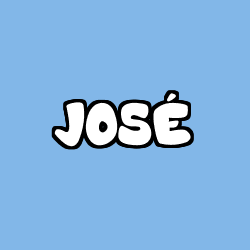 Coloración del nombre JOSÉ