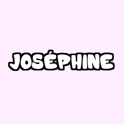 Coloración del nombre JOSÉPHINE