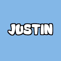 Coloración del nombre JUSTIN