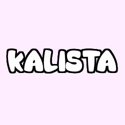 Coloración del nombre KALISTA