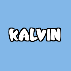 Coloración del nombre KALVIN