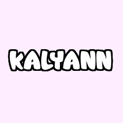 Coloración del nombre KALYANN