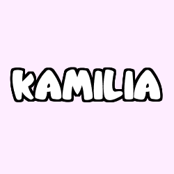 Coloración del nombre KAMILIA