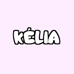 Coloración del nombre KÉLIA