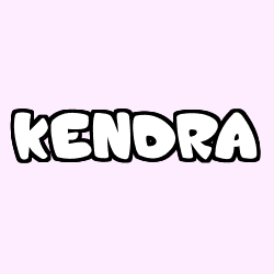 Coloración del nombre KENDRA