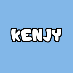 Coloración del nombre KENJY