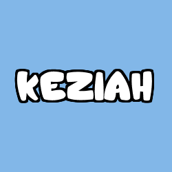 Coloración del nombre KEZIAH