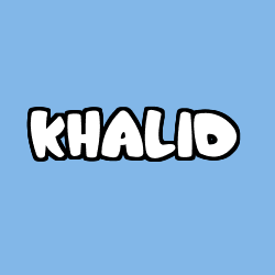 Coloración del nombre KHALID