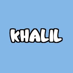 Coloración del nombre KHALIL