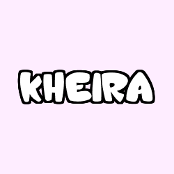 Coloración del nombre KHEIRA