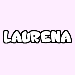 Coloración del nombre LAURENA