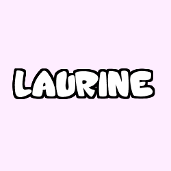 Coloración del nombre LAURINE