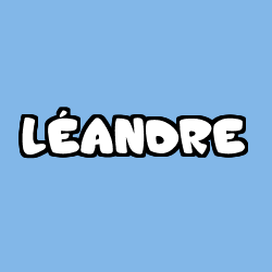 Coloración del nombre LÉANDRE