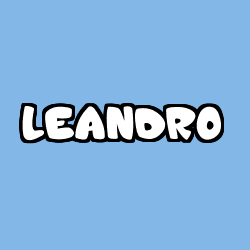 Coloración del nombre LEANDRO