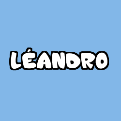 Coloración del nombre LÉANDRO